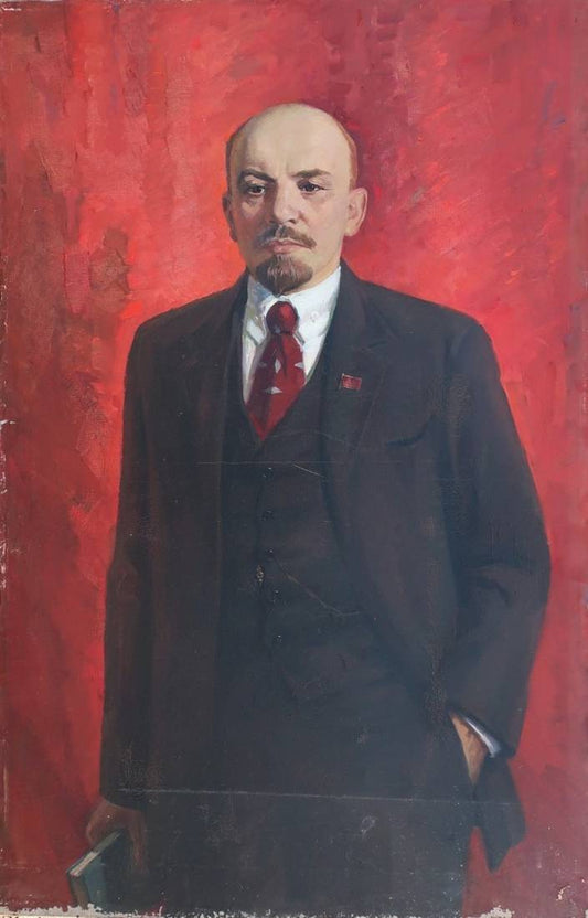 Oil painting Portrait Lenin Sheludko L.N.