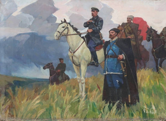 Oil painting Red Army Reznik I.A.