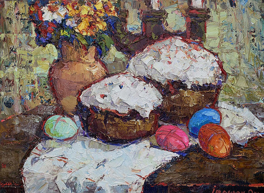 Oil painting Easter Ivanyuk Oksana