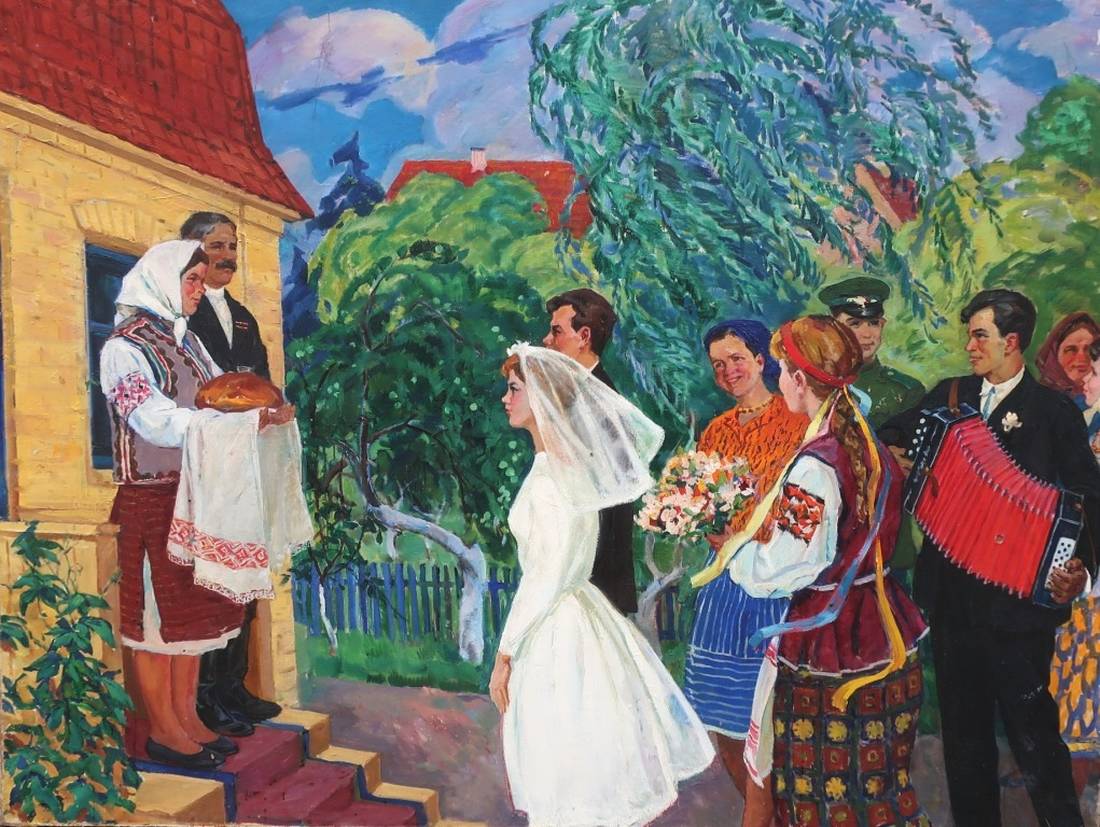 Oil painting Wedding by Kovalenko