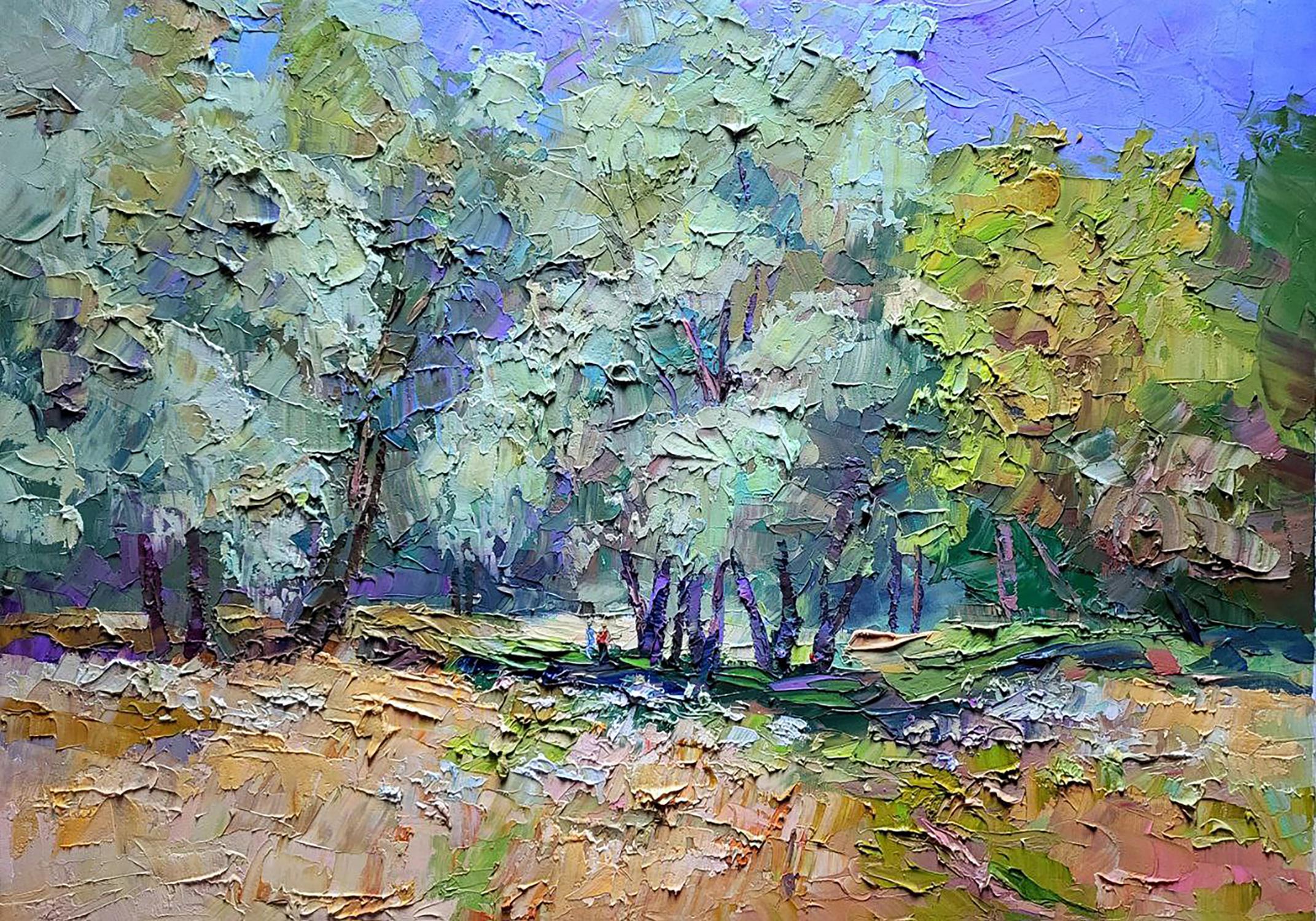 Oil painting Between the willows Serdyuk Boris Petrovich