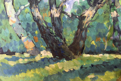 Oil painting In the meadow Alexander Arkadievich Litvinov