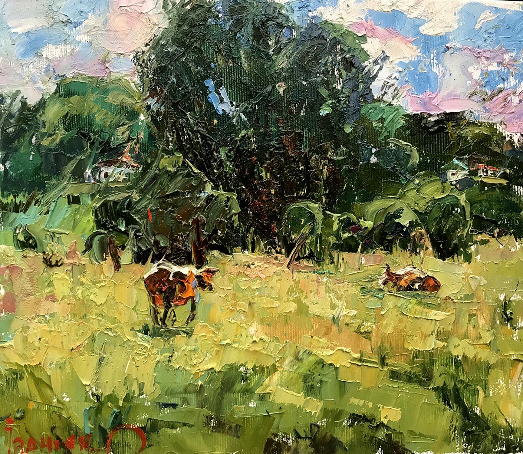 Oil painting Sunny meadows Ivanyuk Alex