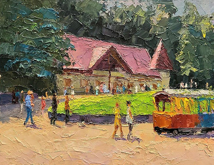 Oil painting On a day off Serdyuk Boris Petrovich