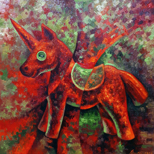 Oil painting Unicorn Sergey Voichenko