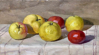 Oil painting Apples Unknown artist