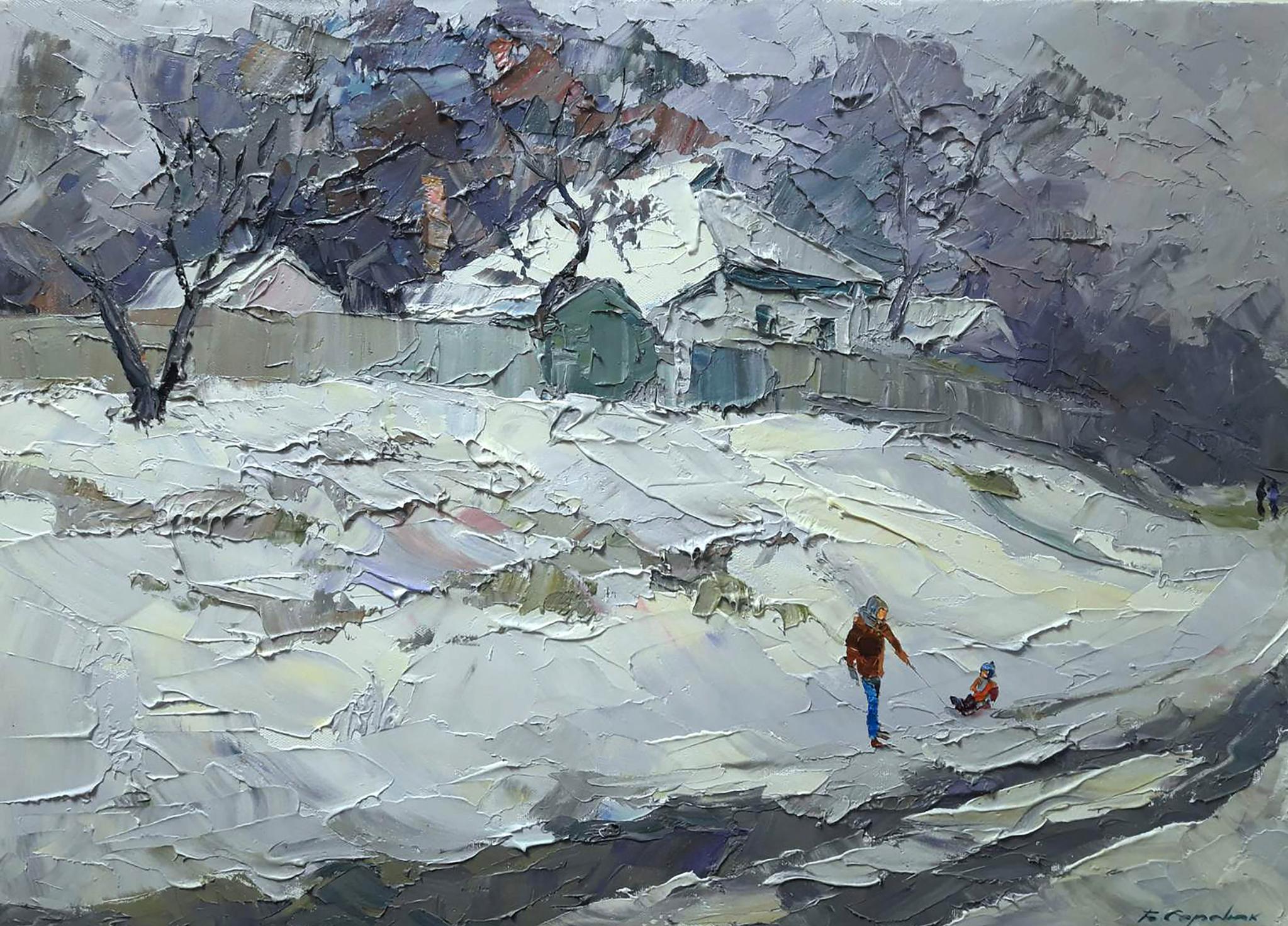 Oil painting January Serdyuk Boris Petrovich