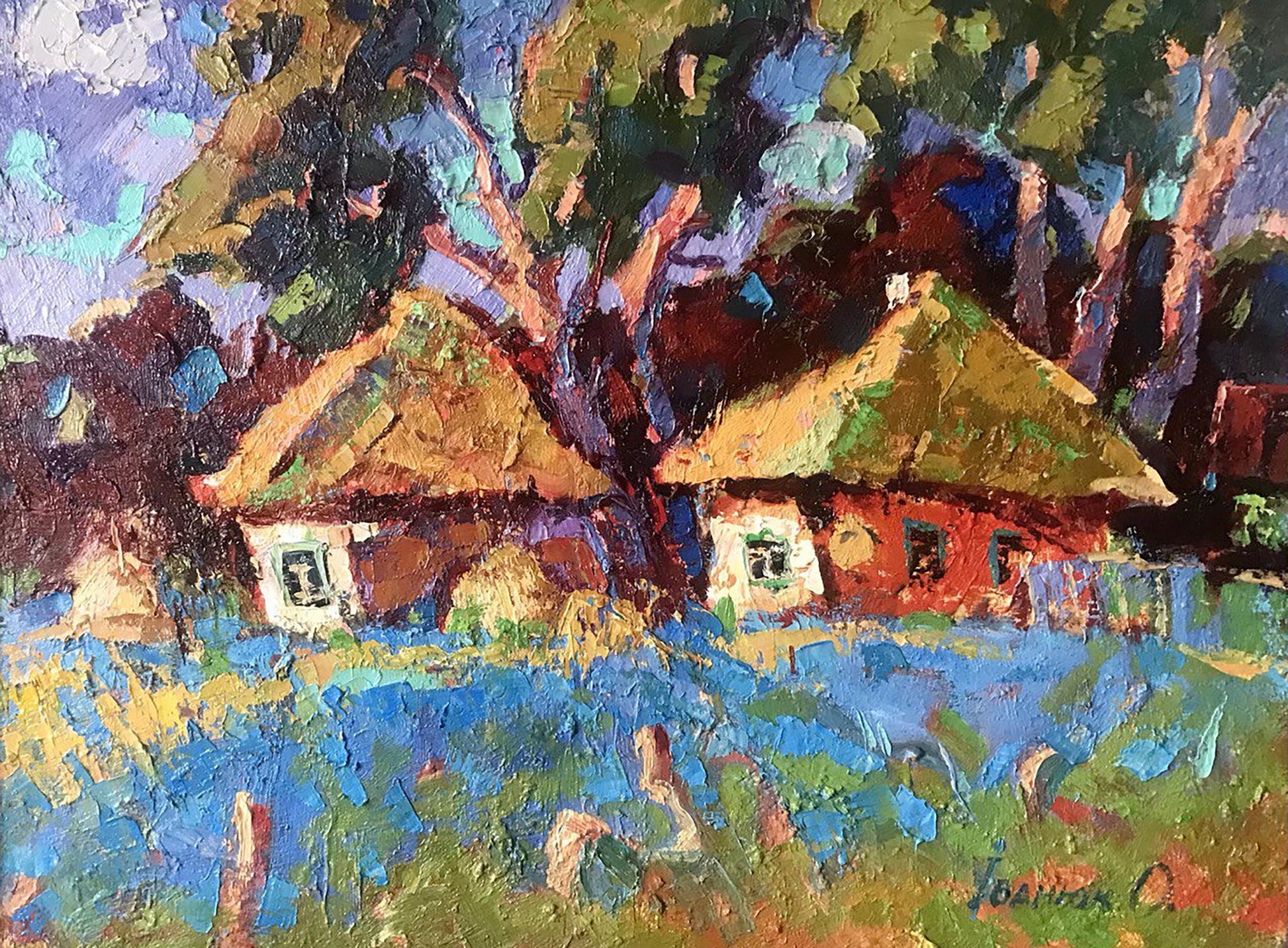 Oil painting Rural motif Ivanyuk Alex