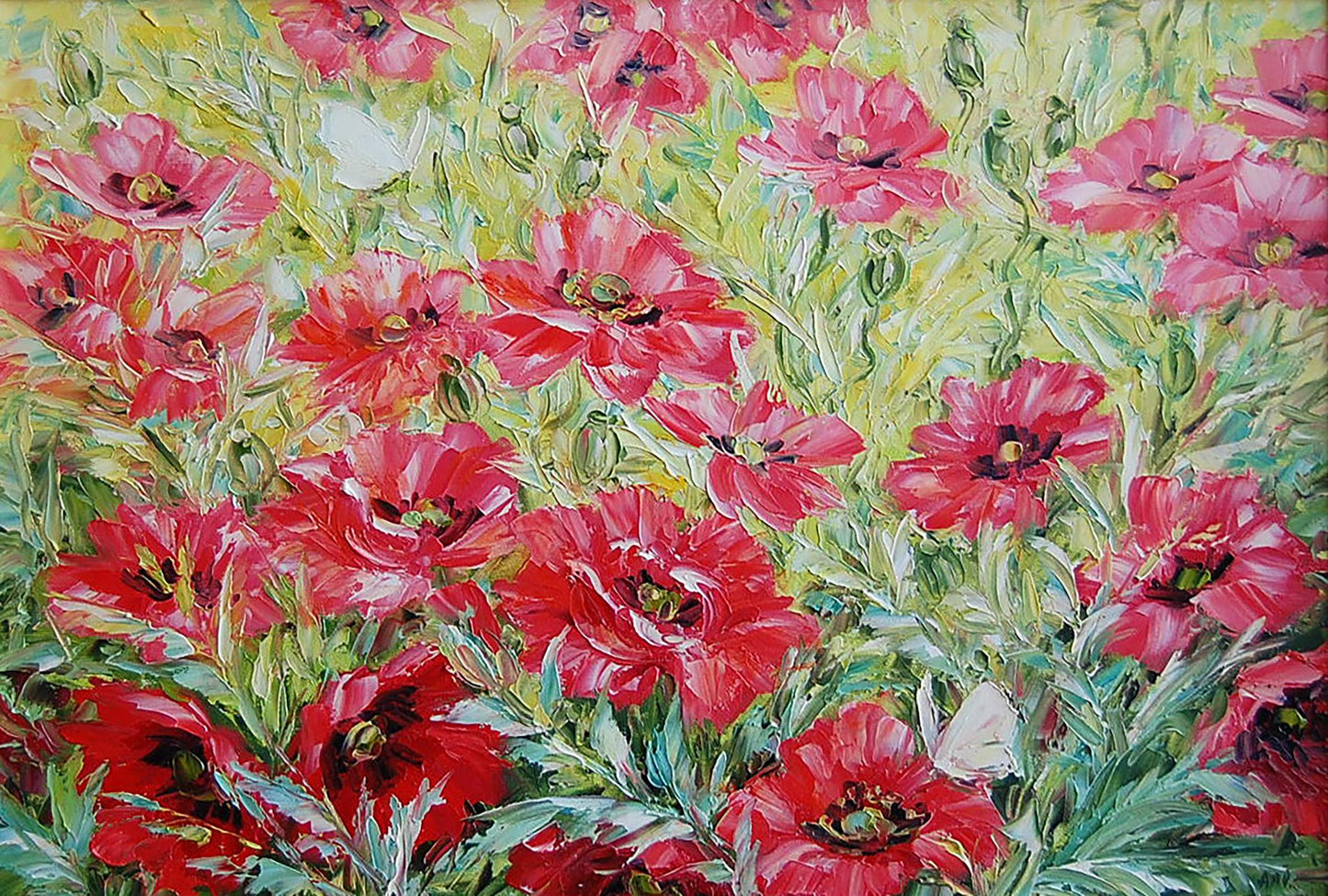 Oil painting Red glade Artim Olga