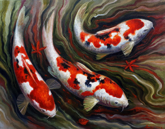 Oil painting Trio Sergey Voichenko
