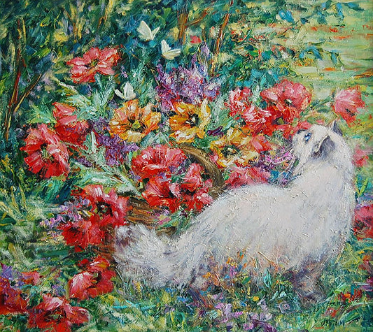 Oil painting Alice on a walk Artim Olga