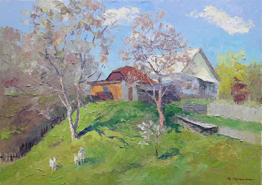 oil painting April day Serdyuk Boris Petrovich