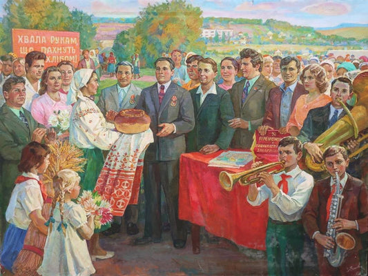 Oil painting Harvest Festival Volkovinskaya Z.V.