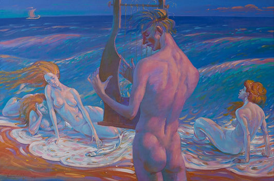 Acrylic painting Orpheus Nicolay Butkovsky