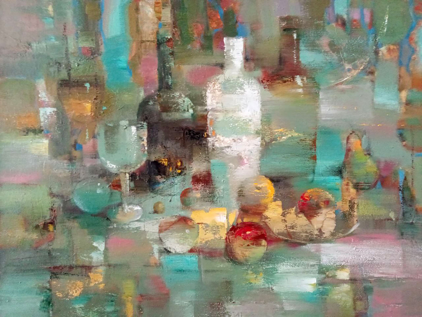 Abstract oil painting Still life Anatoly Borisovich Tarabanov