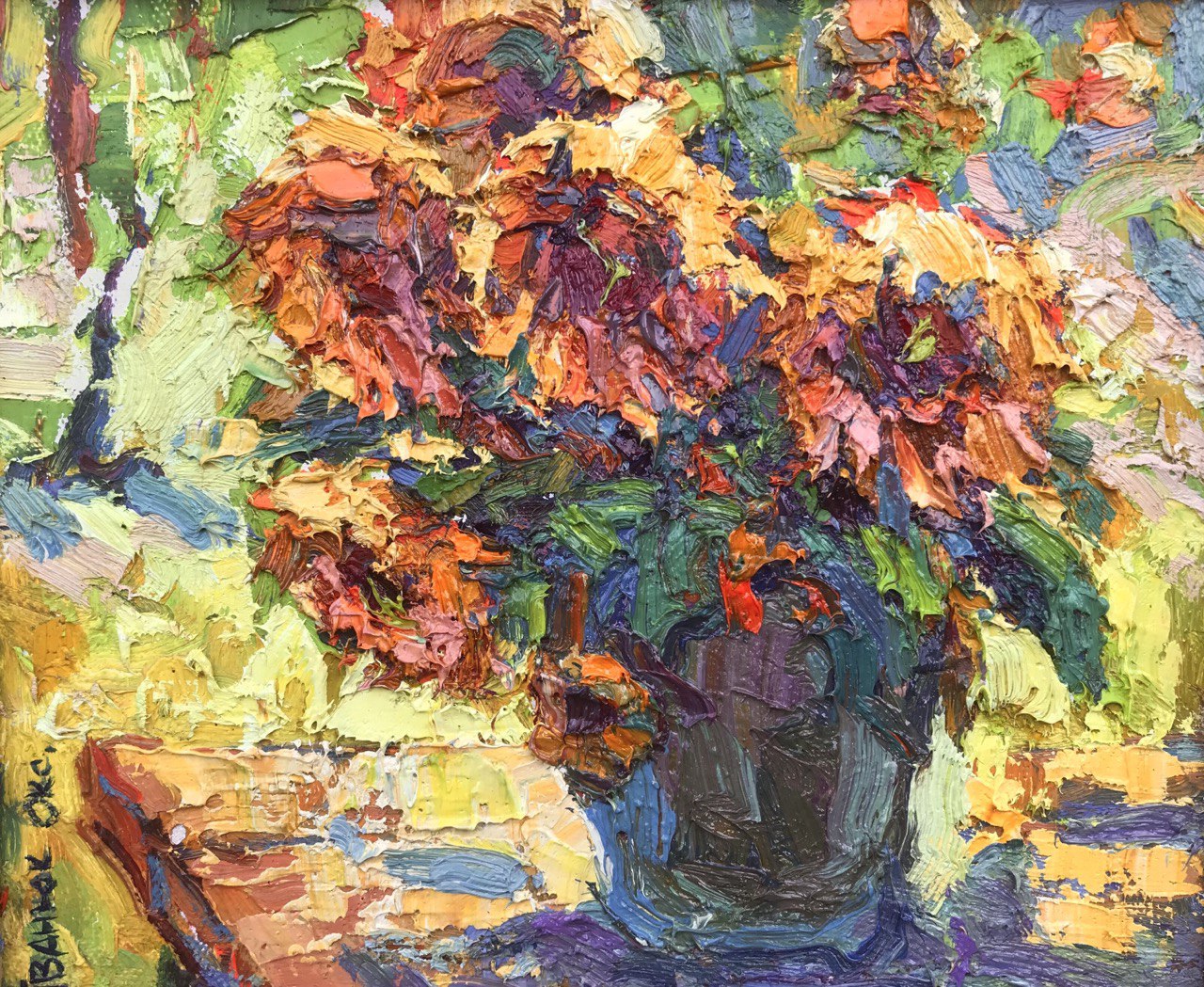Oil painting Sunflowers Ivanyuk Oksana