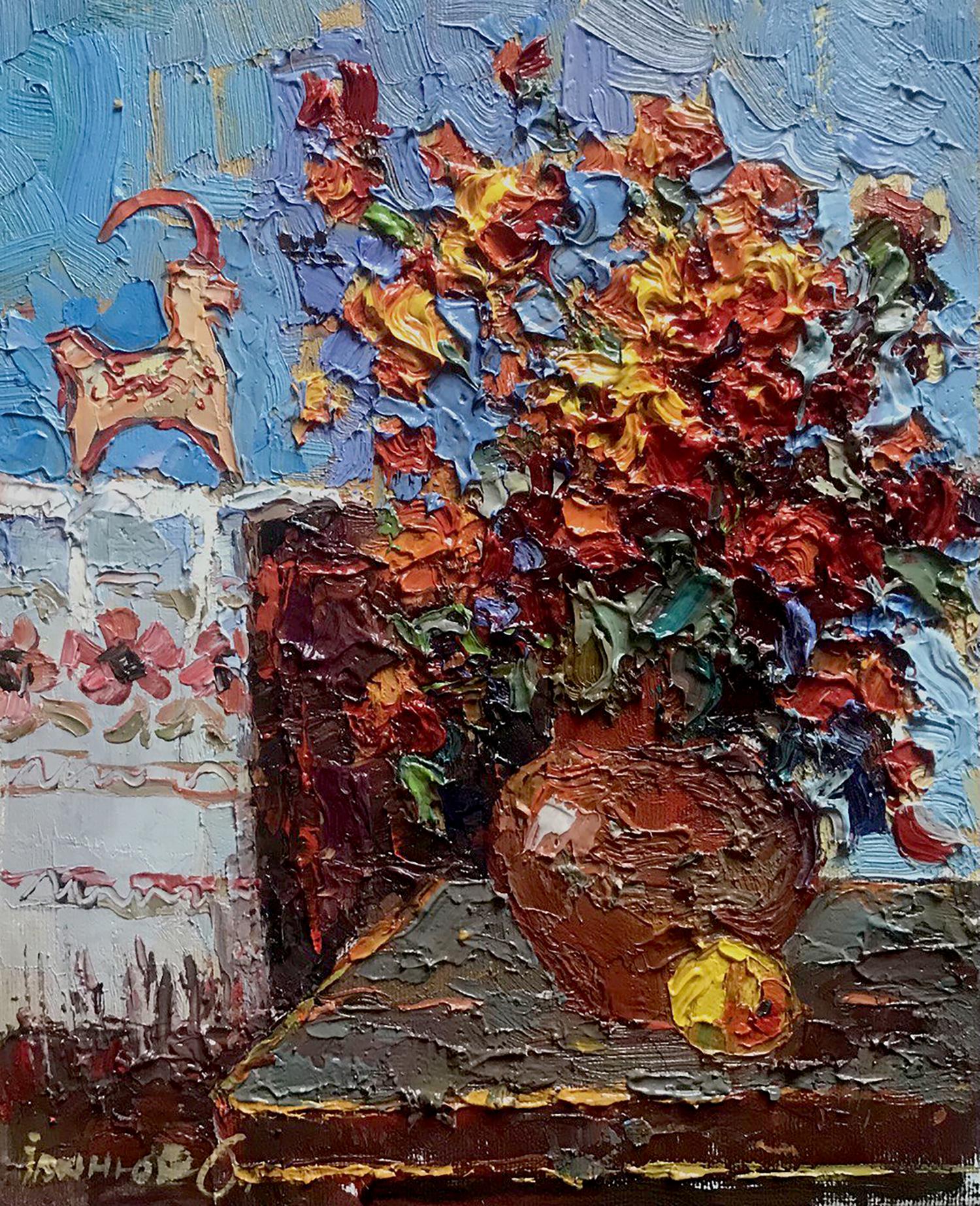 Oil painting Marigold Ivanyuk Oksana