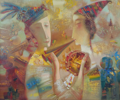 Oil painting Duet Anatoly Borisovich Tarabanov