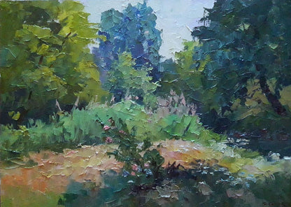oil painting On the lawn Serdyuk Boris Petrovich