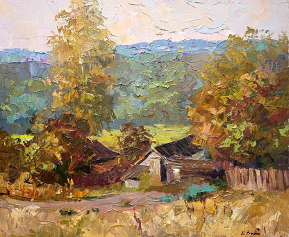 Oil painting October morning Serdyuk Boris Petrovich