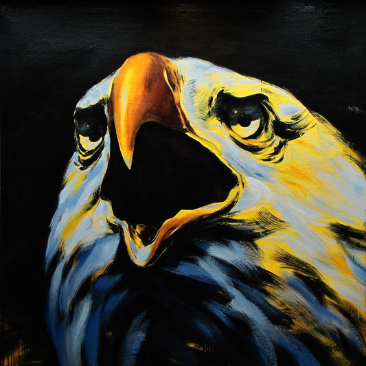 Oil painting Yellow eagle Igor Konovalov