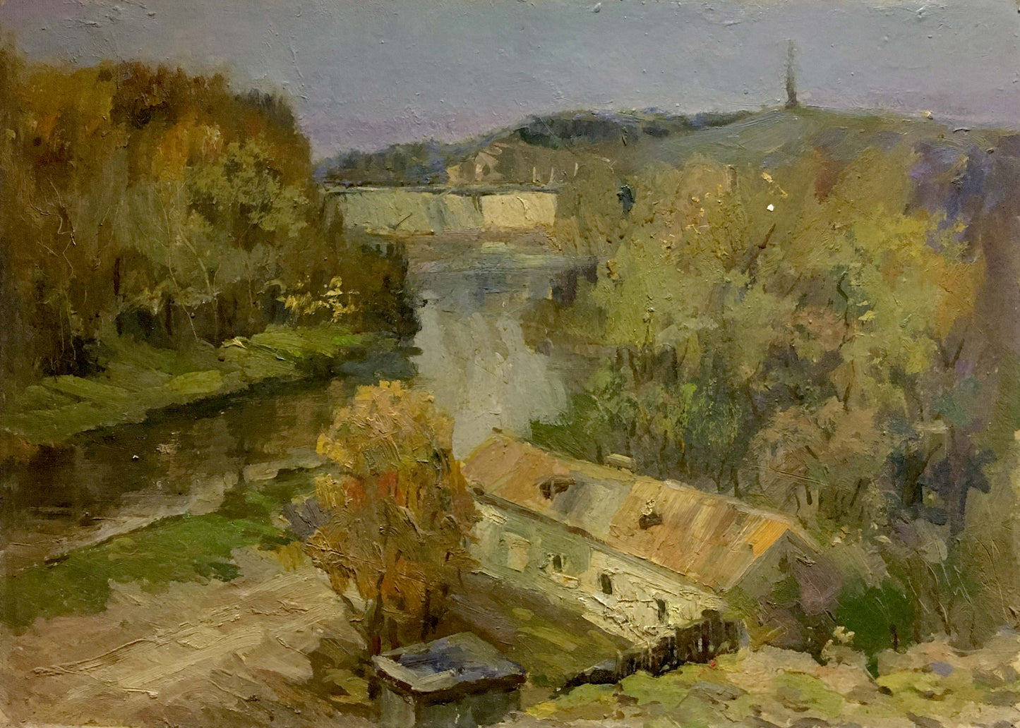 Oil painting Promenade Morozov Leonid Aleksandrovich