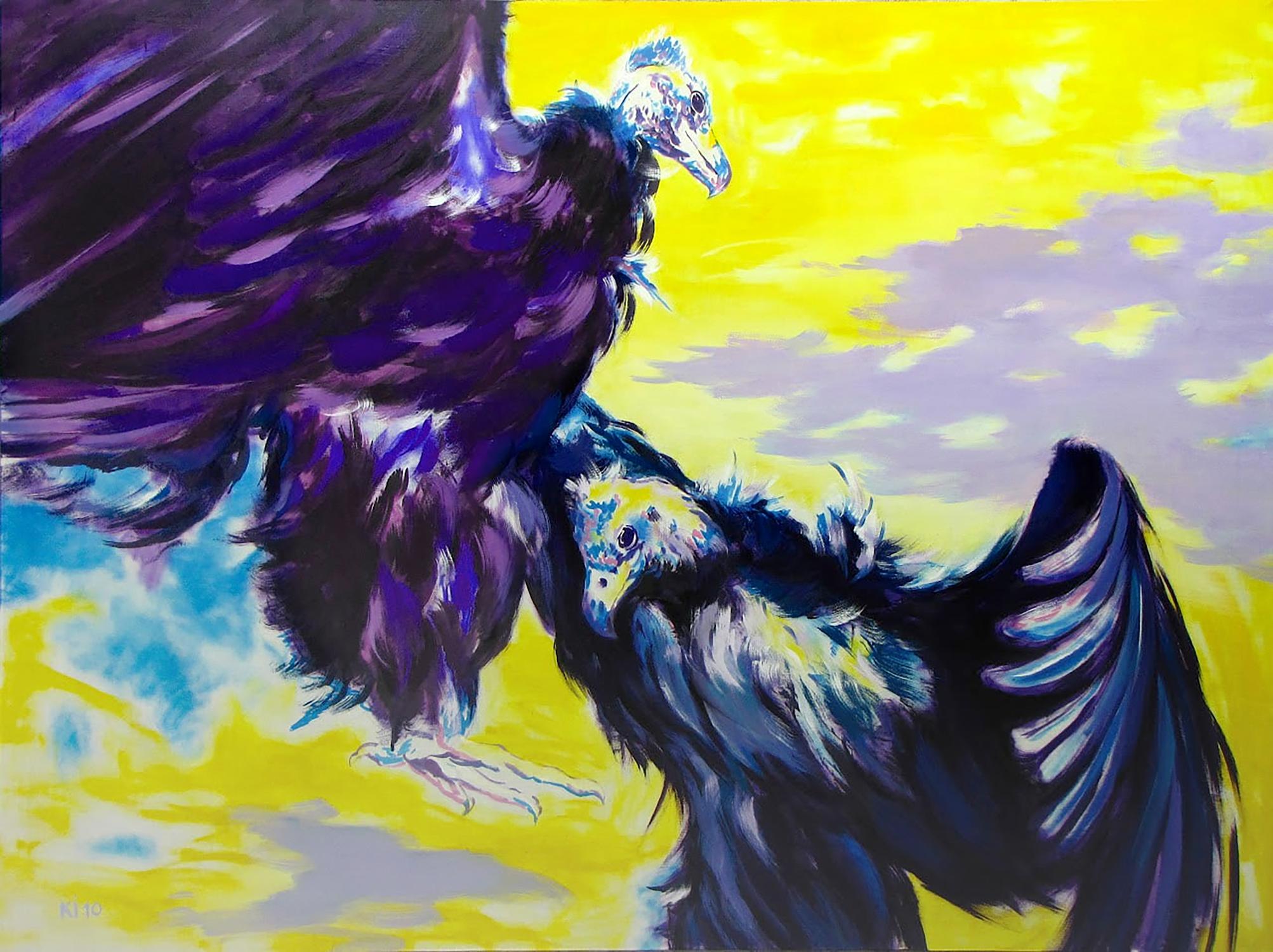 Oil painting Eagles Igor Konovalov