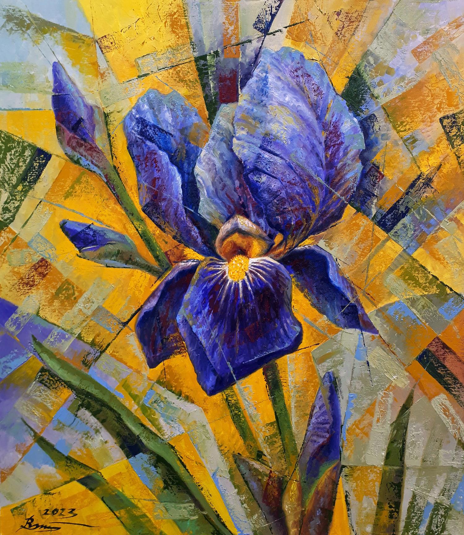 Oil painting Iris Sergey Voichenko