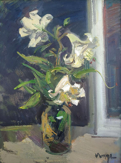 Oil painting Lilies Mazur Vladimir