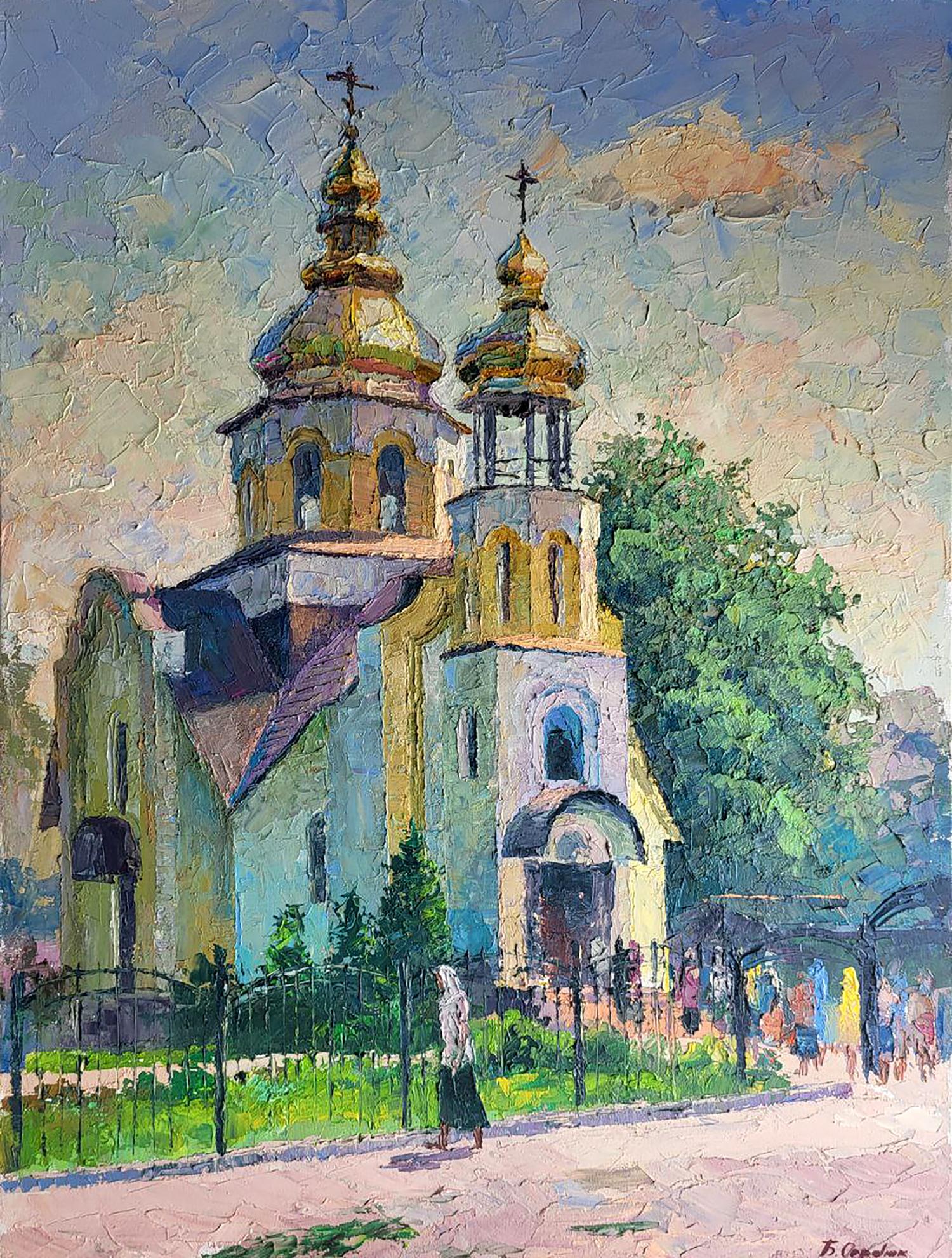 Oil painting Feast of the Trinity Serdyuk Boris Petrovich