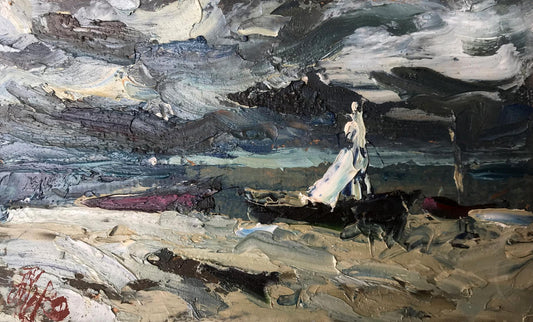 Oil painting The storm is starting Alexander Nikolaevich Cherednichenko