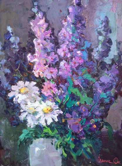 Oil painting Morning flowers Ivanyuk Оksаnа