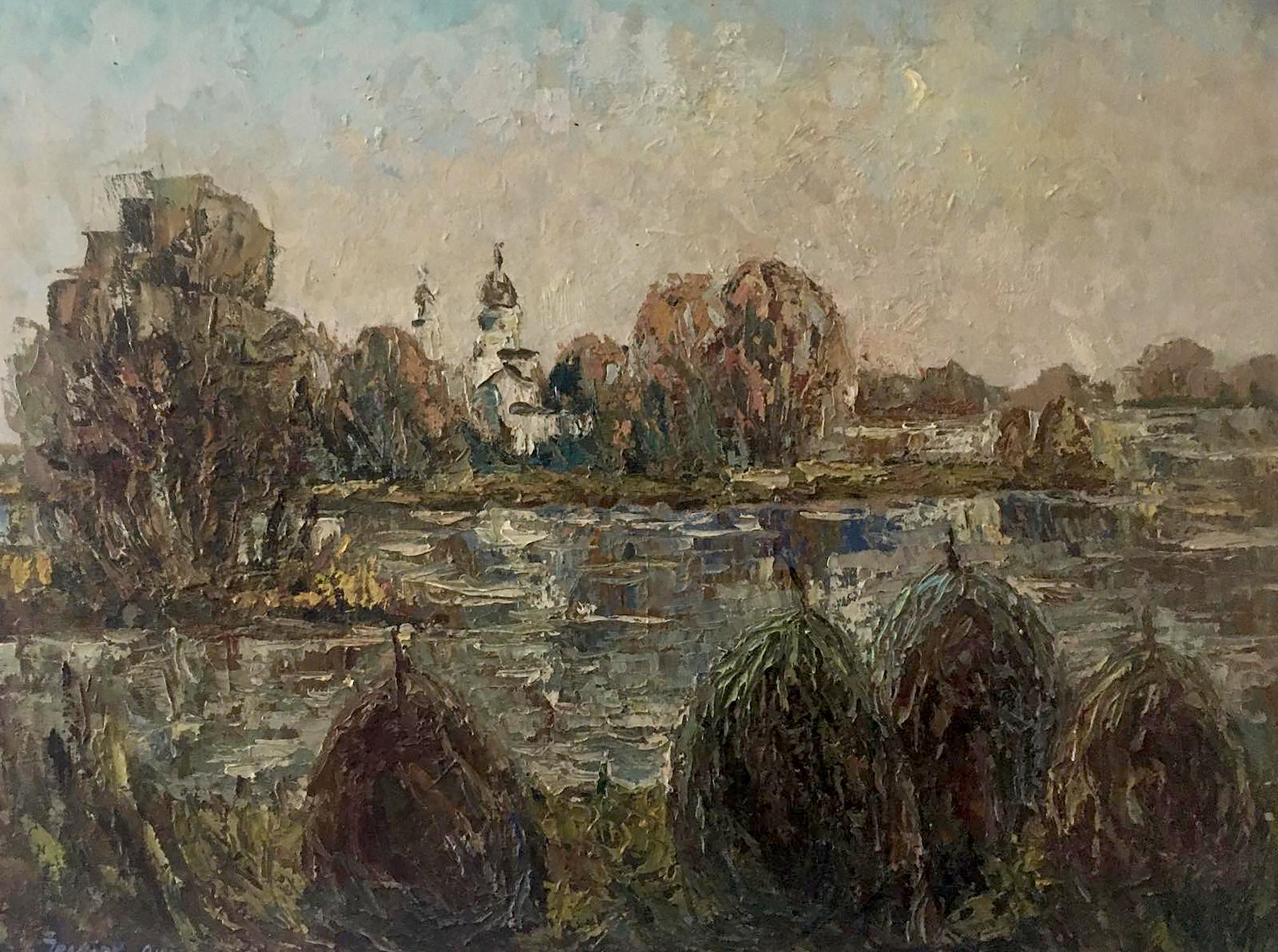 Oil painting Settlement Ivanyuk Oksana