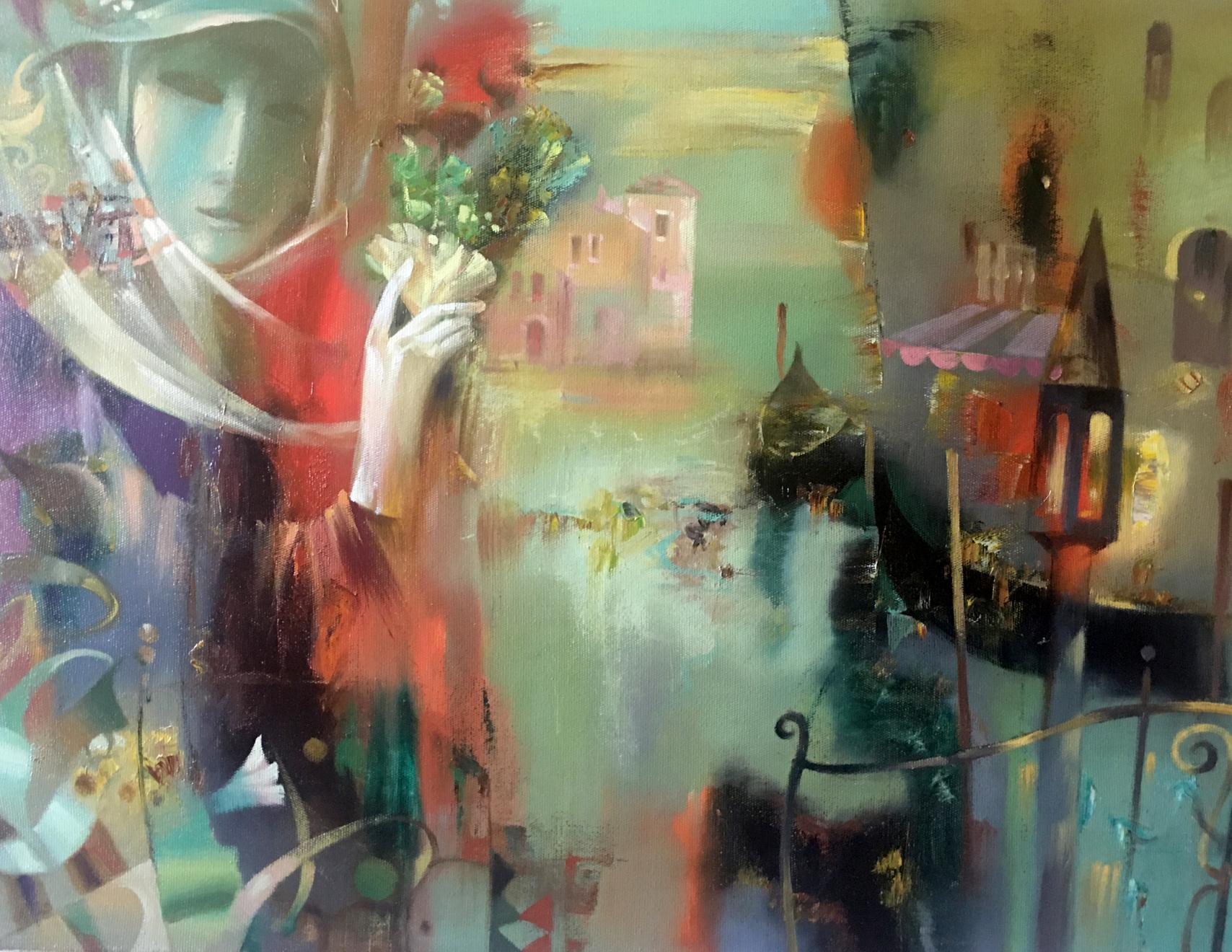 Abstract oil painting Venice Anatoly Tarabanov