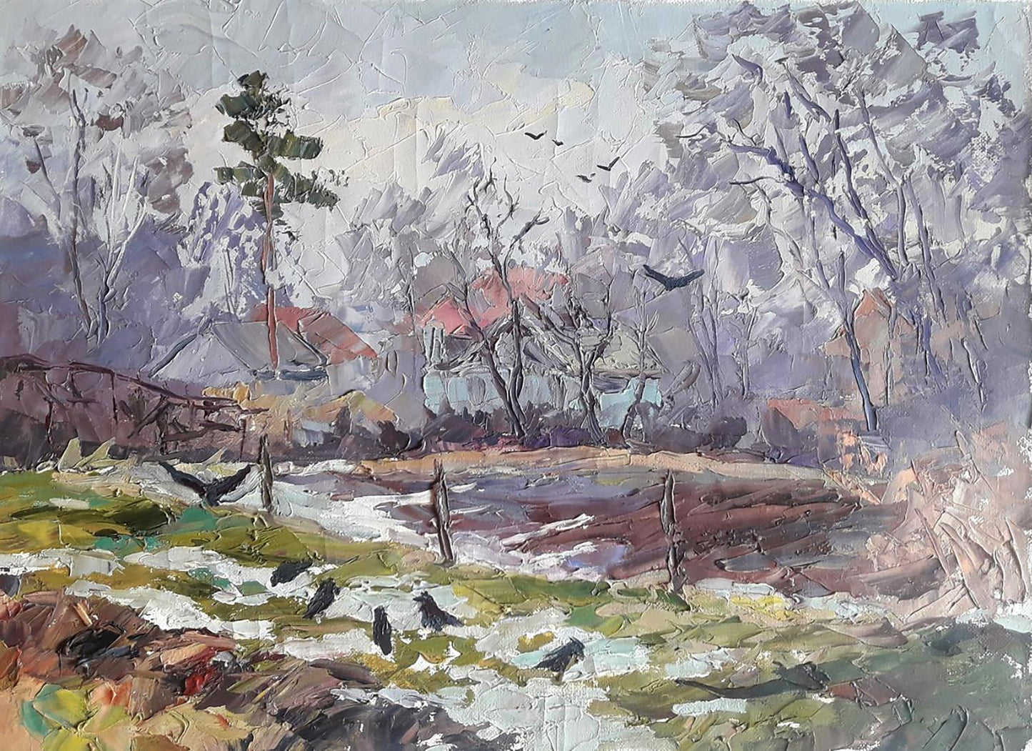 Oil painting End of Winter Serdyuk Boris Petrovich