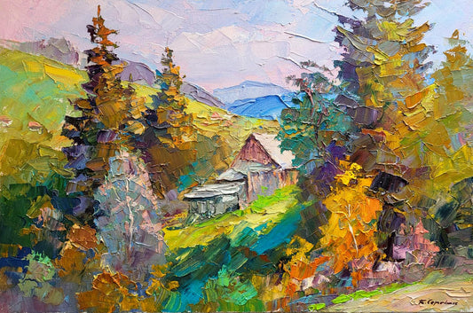 Oil painting Autumn mood Serdyuk Boris Petrovich