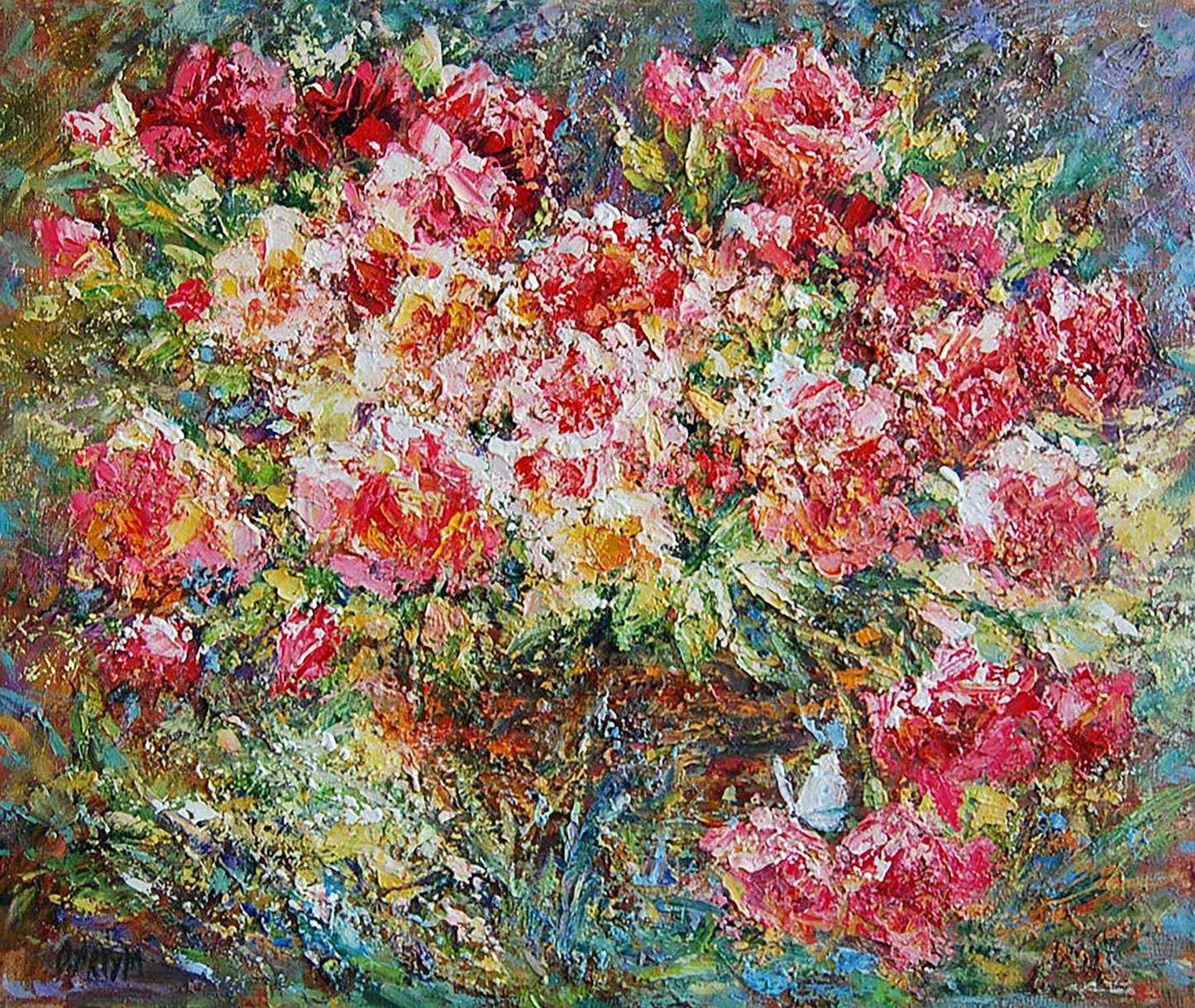 Oil painting Roses in the sun Artim Olga