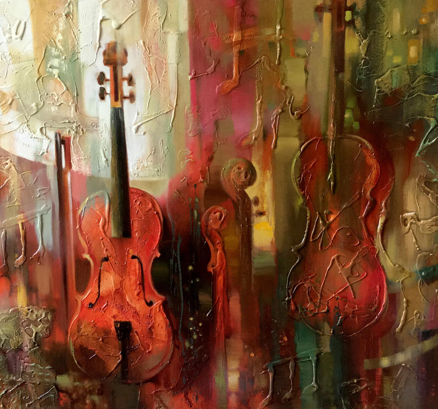 Abstract oil painting Music Anatoly Borisovich Tarabanov