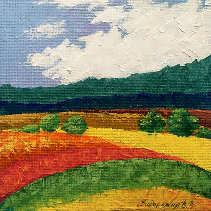 Oil painting Golden field Zadorozhnya V. V.