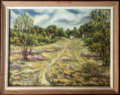 Oil painting Tokari village Shapoval Ivan Leontyevich