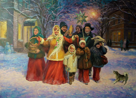 Oil painting Holy evening Serdyuk Boris Petrovich