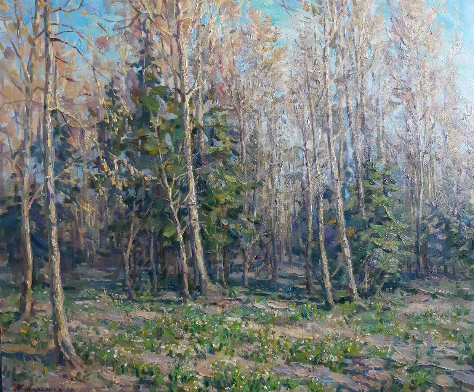 Oil painting Forest landscape Ivan Kovalenko