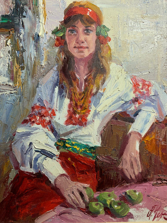Oil painting A young gypsy Alexander Nikolaevich Cherednichenko