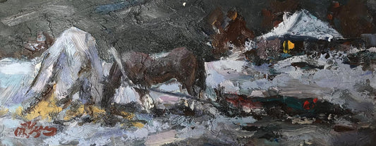 Oil painting Night Alexander Nikolaevich Cherednichenko