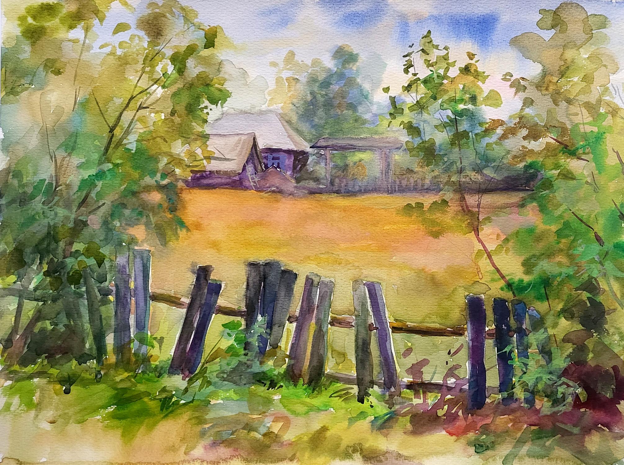 Watercolor painting Guty Sumy region Serdyuk Boris Petrovich