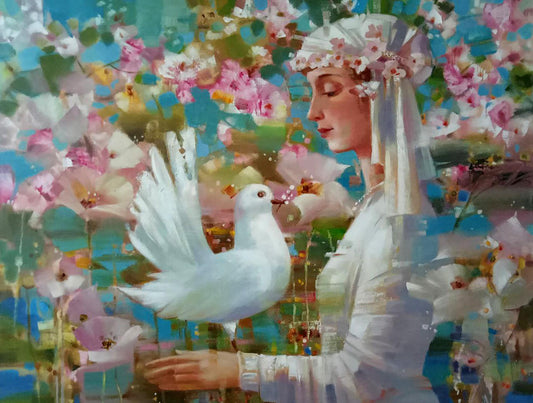 Abstract oil painting Spring Anatoly Borisovich Tarabanov