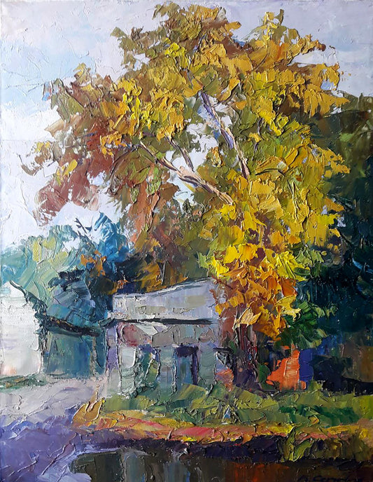 Oil painting Autumn sketch Serdyuk Boris Petrovich