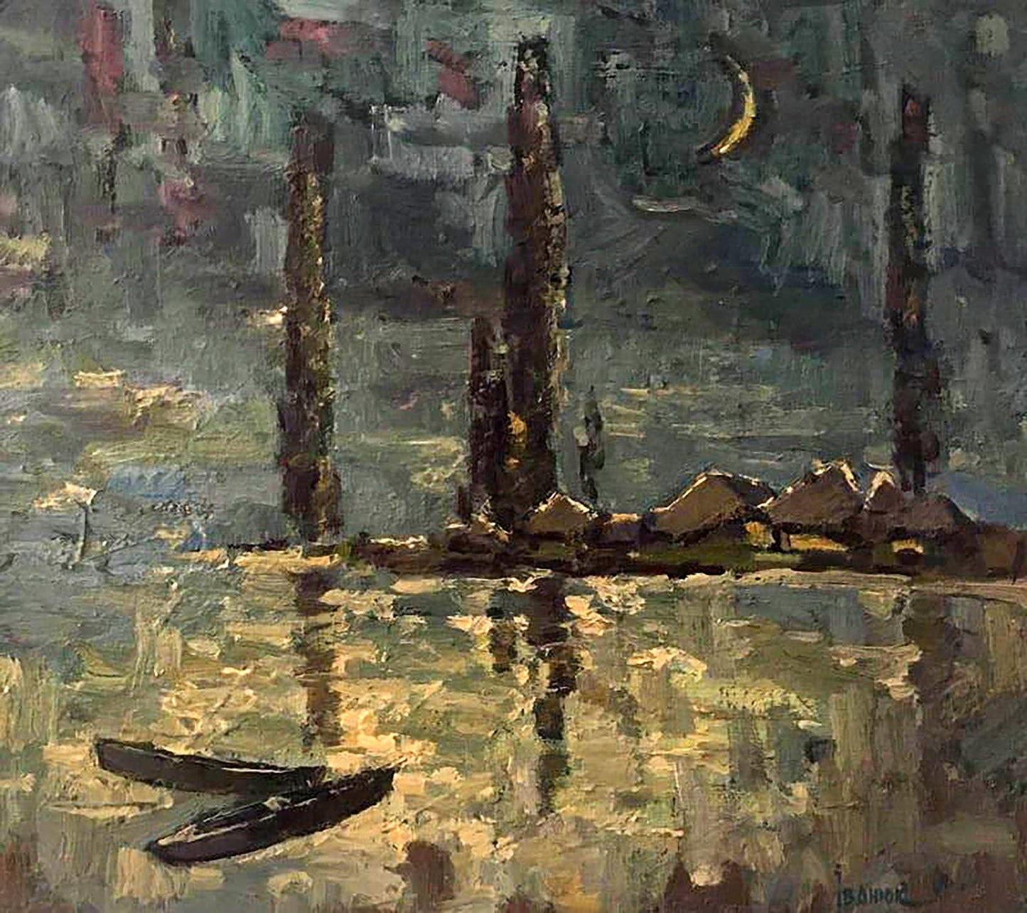 Oil painting Quiet night Ivanyuk Alex
