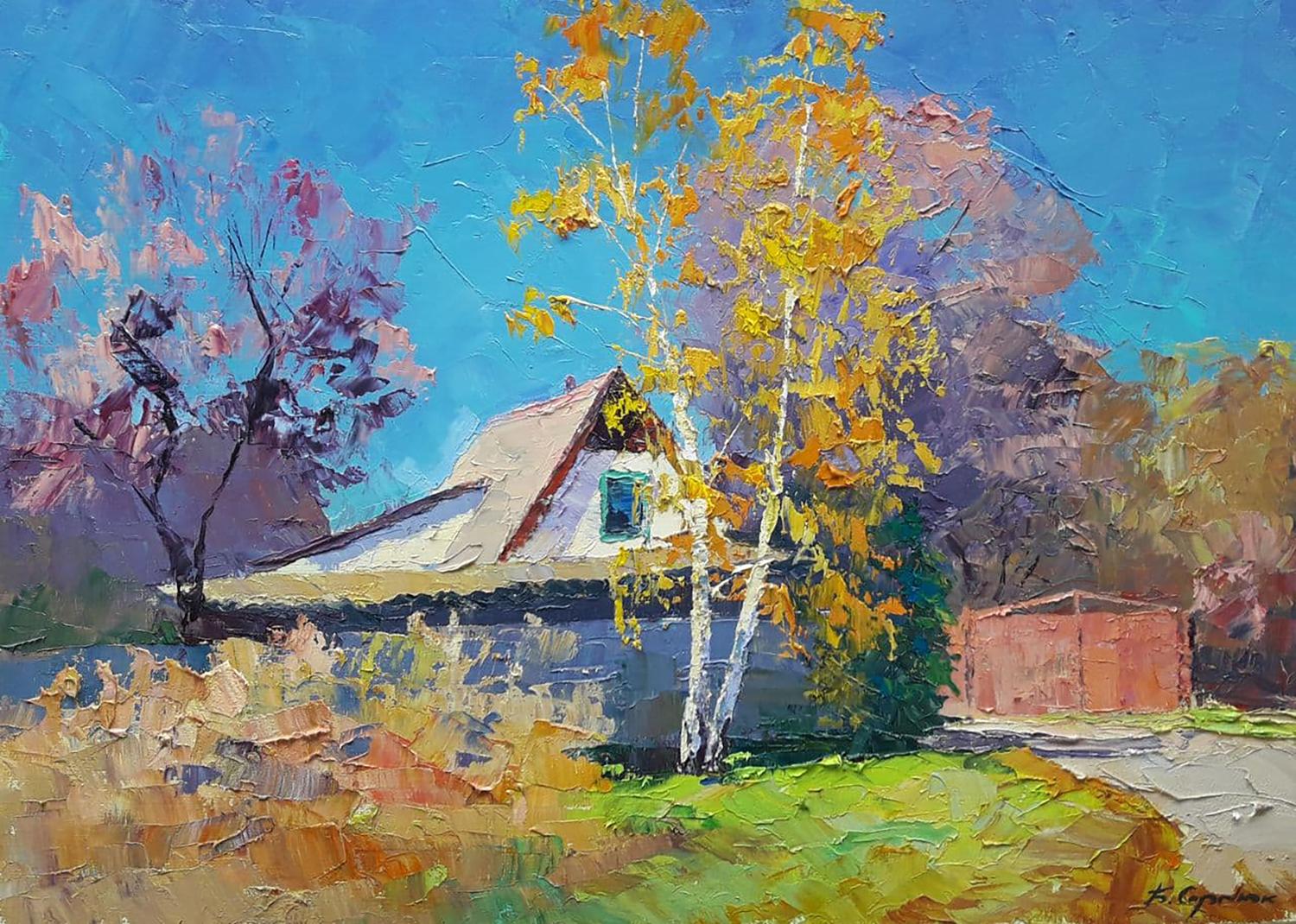 Oil painting October day Serdyuk Boris Petrovich