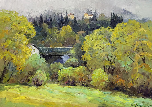 Oil painting In Slavsko Serdyuk Boris Petrovich